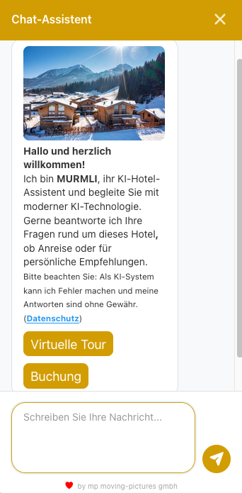 MOPI Chat-Widget in Aktion